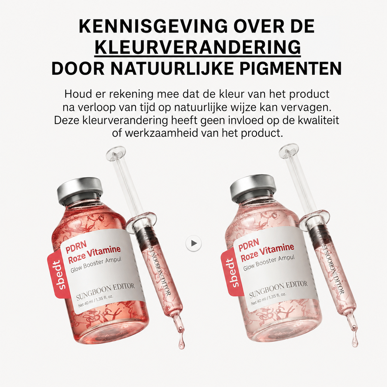 Koreaanse PDRN Vitamine Glow Booster Ampul