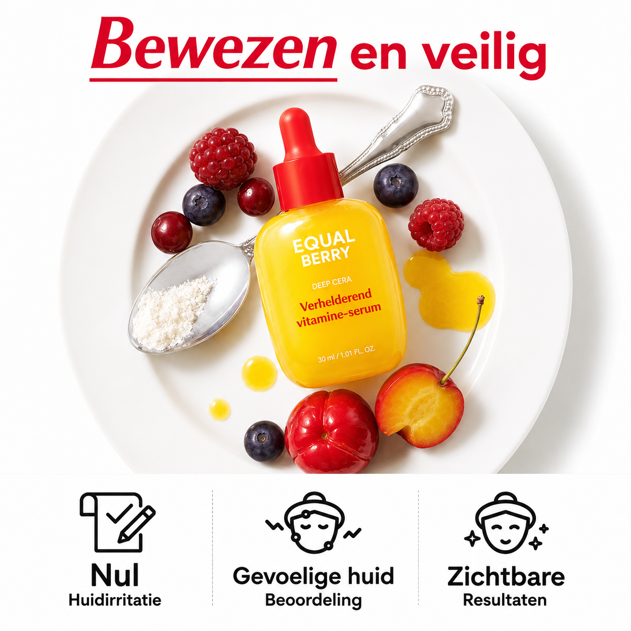 Korean brightening serum met vitaminen