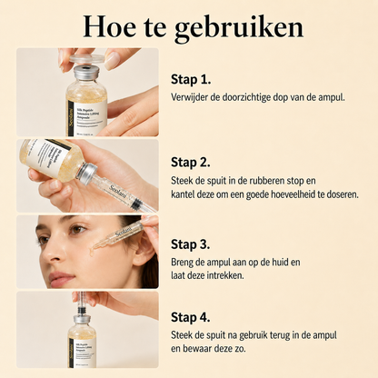 Koreaanse Liftende Ampul met Zijdepeptiden
