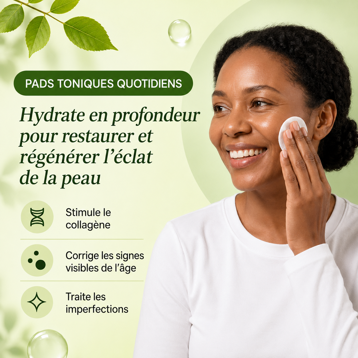 Pads Correcteurs de Taches Brunes pour le Visage | Pads Toniques Coréens contre l’Hyperpigmentation