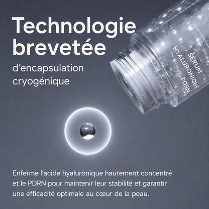Sérum perlé coréen à l’acide hyaluronique et au PDRN