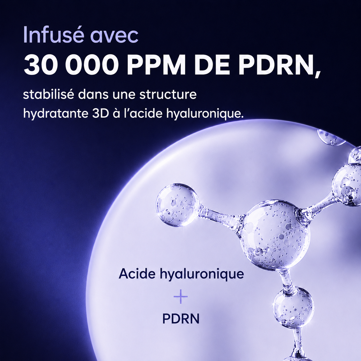 Sérum perlé coréen à l’acide hyaluronique et au PDRN