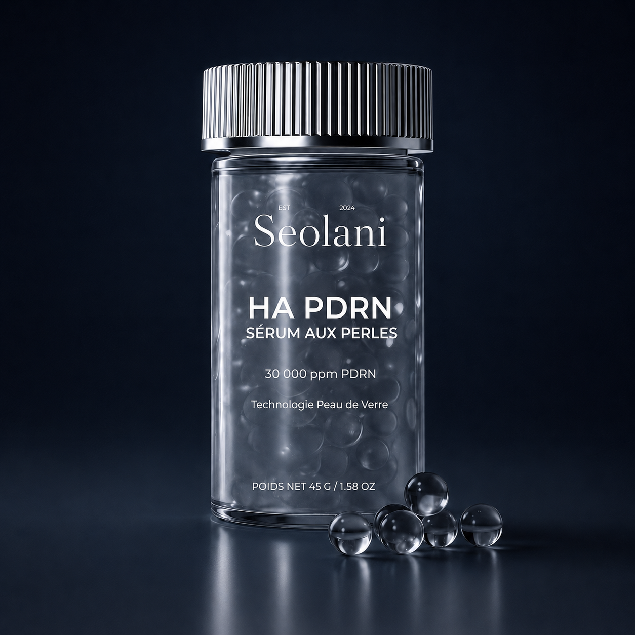 Sérum perlé coréen à l’acide hyaluronique et au PDRN