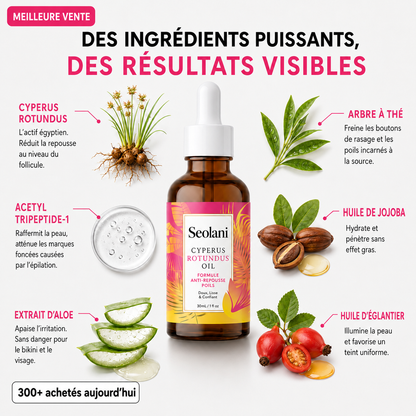 Huile anti-repousse des poils