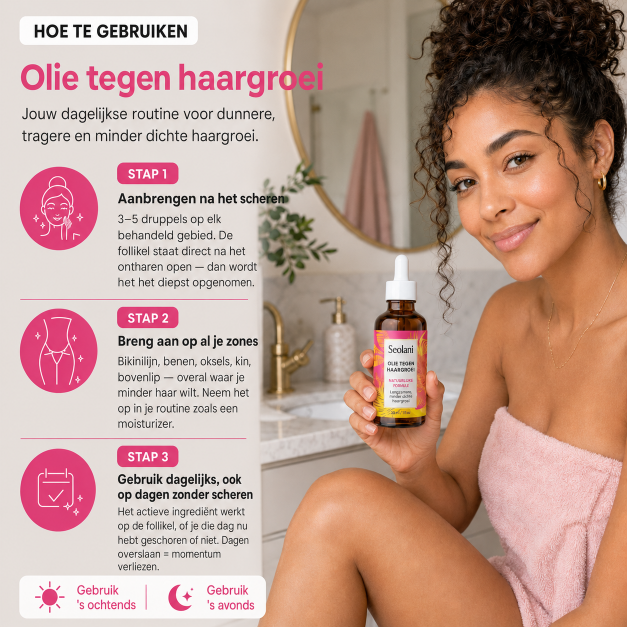 Olie tegen haargroei