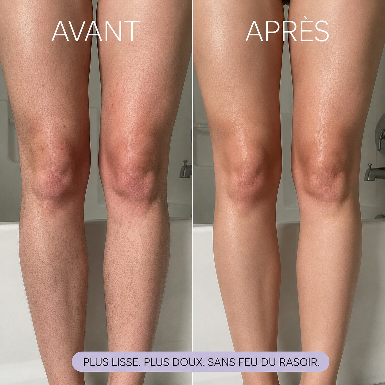 Mousse dépilatoire douce pour le corps