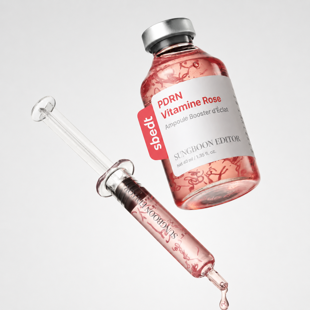 Koreaanse PDRN-ampul met vitaminen voor een stralende huid