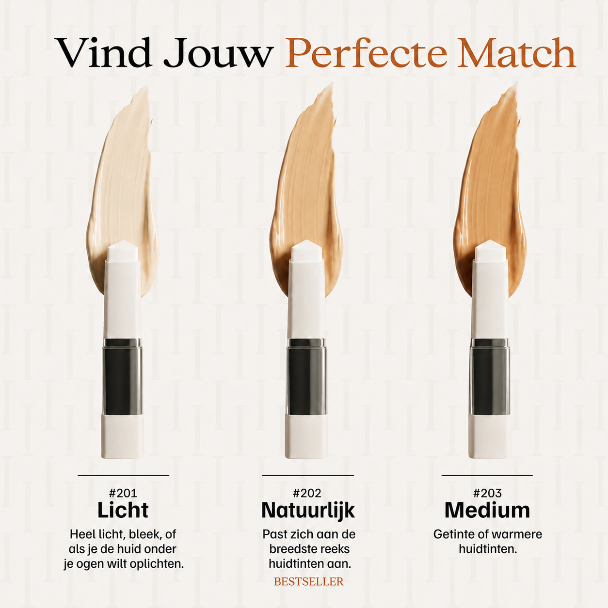Kleurveranderende foundationstick