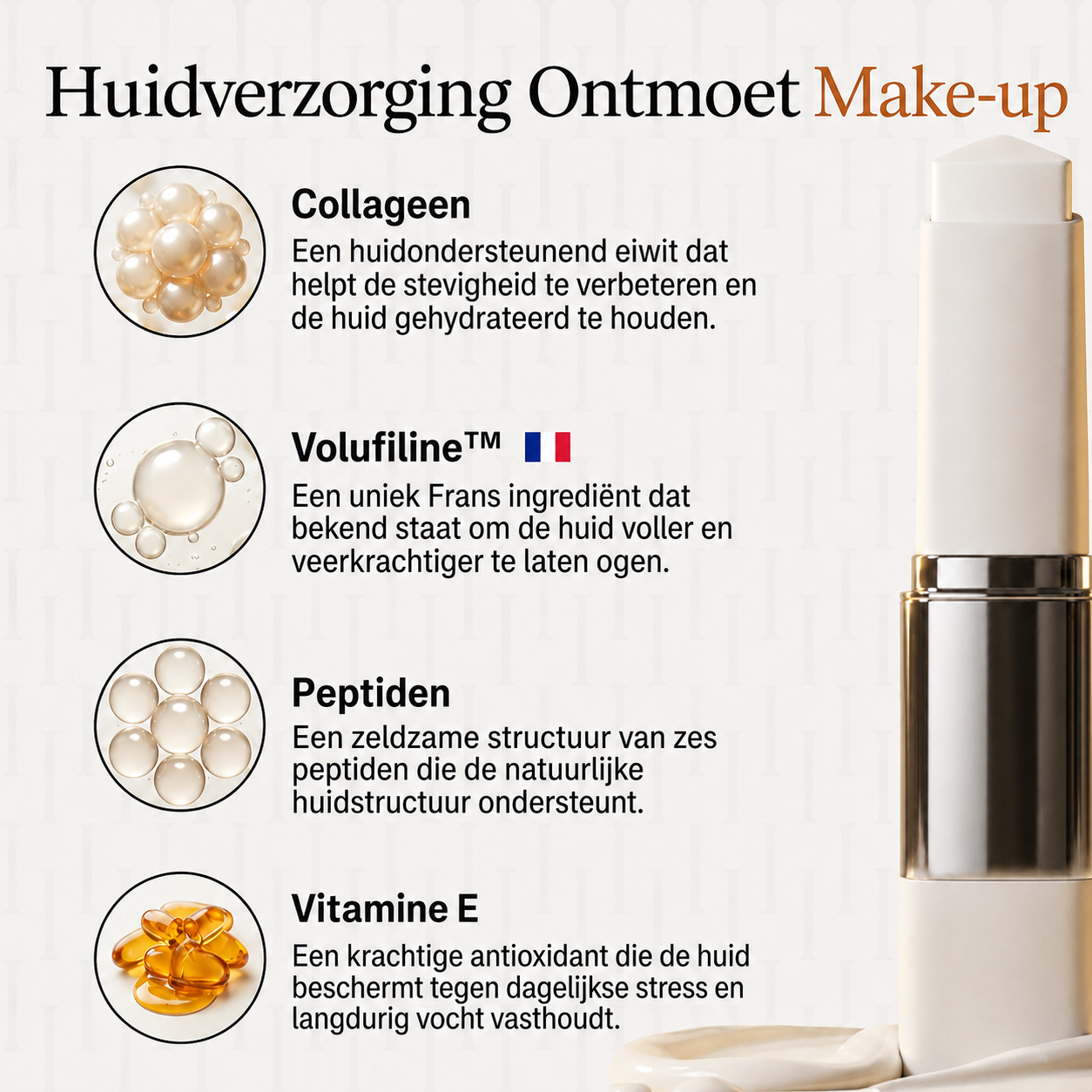 Kleurveranderende foundationstick