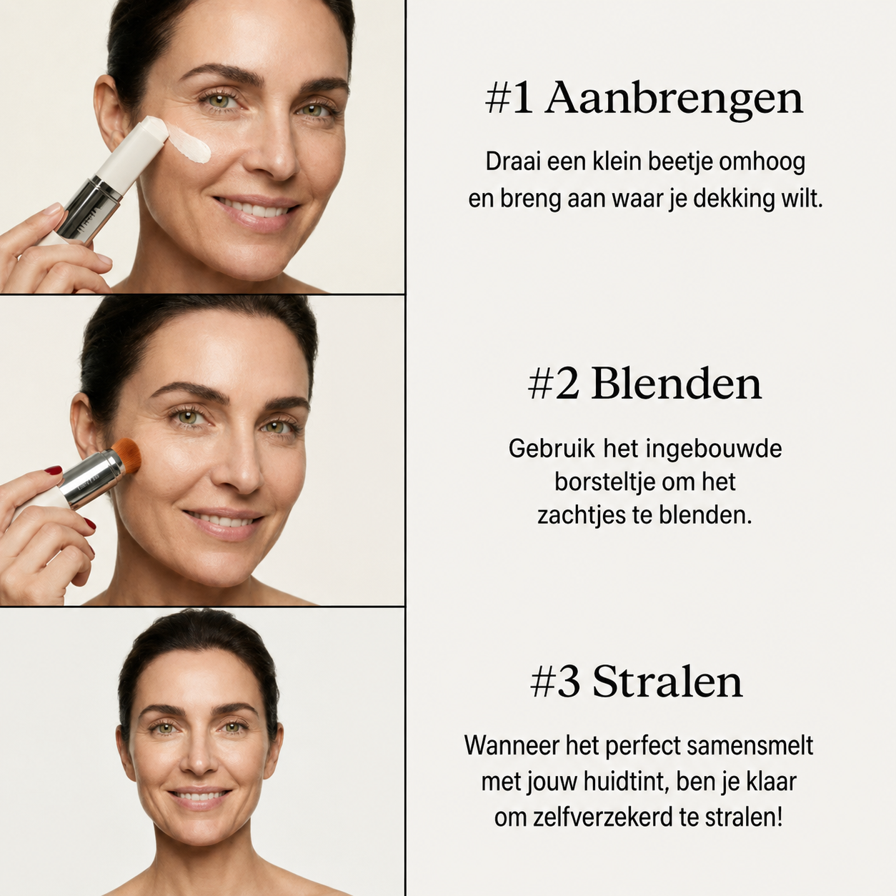 Kleurveranderende foundationstick
