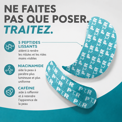 Peptide-doordrenkte gezichts- en oogcontourband