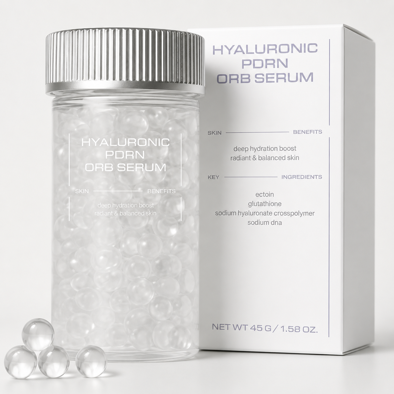 Salmon DNA Orb Serum. The Serum That Changes Form The Moment You Touch It