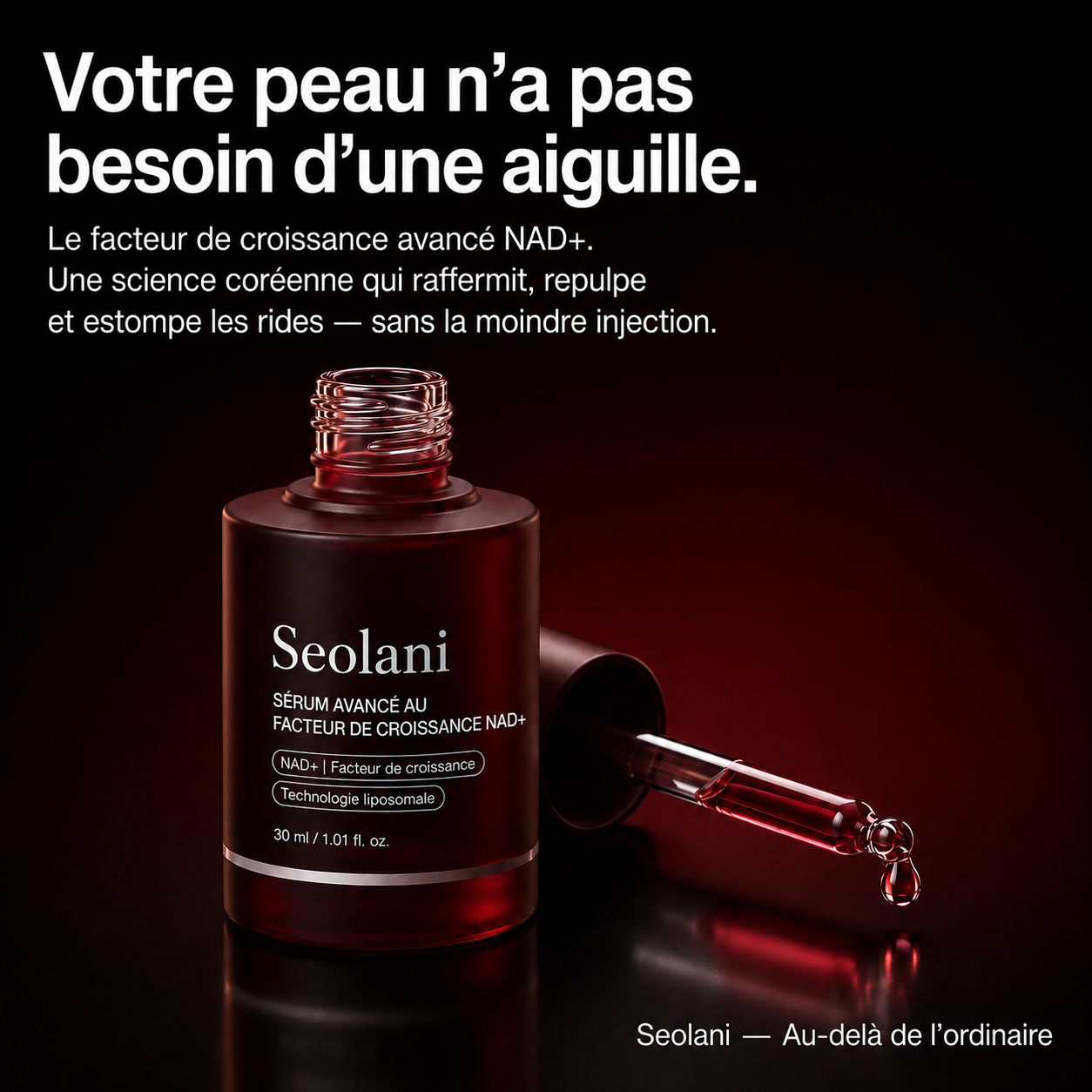 Sérum Coréen NAD+ Avancé aux Facteurs de Croissance